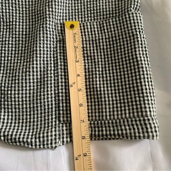 Requirements Black White Gingham Blazer 100% Cotton Pockets Single Button 18 - Picture 8 of 11